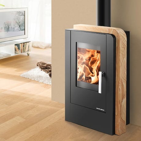 Haas & Sohn: Aruba easy Kaminofen in Woodstone